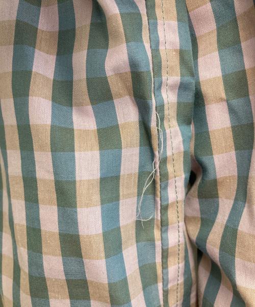 Vivienne Westwood man（ヴィヴィアン ウェストウッド マン）Vivienne Westwood man (ヴィヴィアン ウェストウッド マン) ギンガムチェックパズルシャツ ピンク×ブルー サイズ:-の古着・服飾アイテム