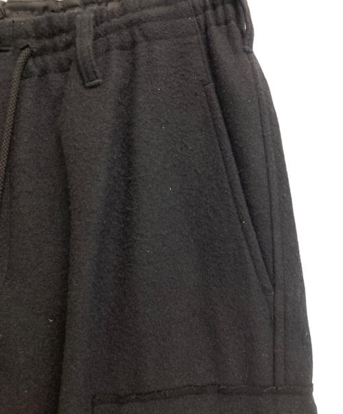 GROUND Y（グラウンドワイ）GROUND Y (グラウンドワイ) MELTON CARGO PANTS ブラック サイズ:3の古着・服飾アイテム