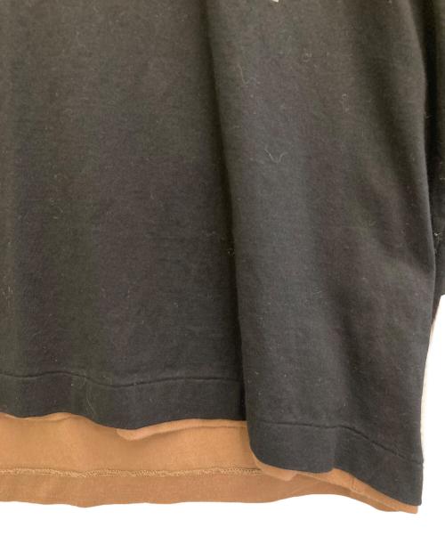 SUNSEA（サンシー）SUNSEA (サンシー) 21AW Layered 2tone カットソー ブラック×ブラウン サイズ:3の古着・服飾アイテム