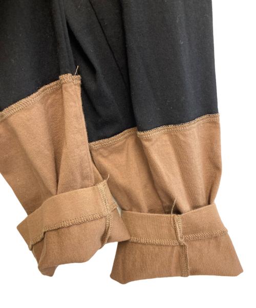 SUNSEA（サンシー）SUNSEA (サンシー) 21AW Layered 2tone カットソー ブラック×ブラウン サイズ:3の古着・服飾アイテム
