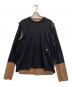 SUNSEA（サンシー）の古着「21AW Layered 2tone カットソー」｜ブラック×ブラウン