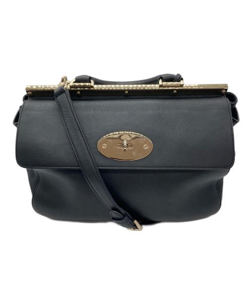 MULBERRY（マルベリー）MULBERRY (マルベリー) レザーショルダーバッグ ブラックの古着・服飾アイテム