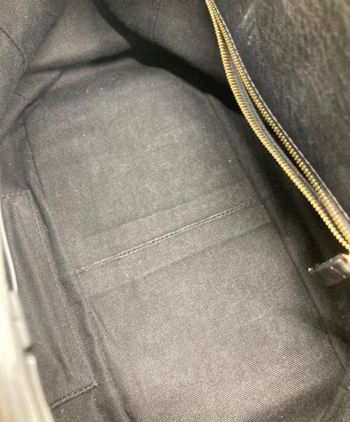 MULBERRY（マルベリー）MULBERRY (マルベリー) レザーショルダーバッグ ブラックの古着・服飾アイテム