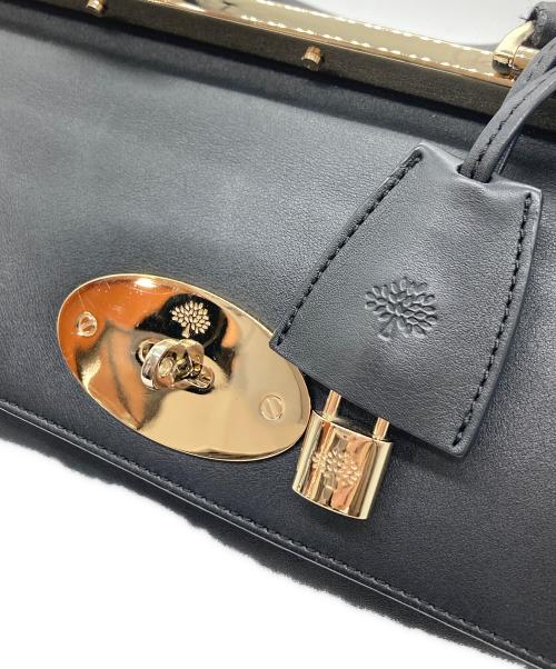 MULBERRY（マルベリー）MULBERRY (マルベリー) レザーショルダーバッグ ブラックの古着・服飾アイテム