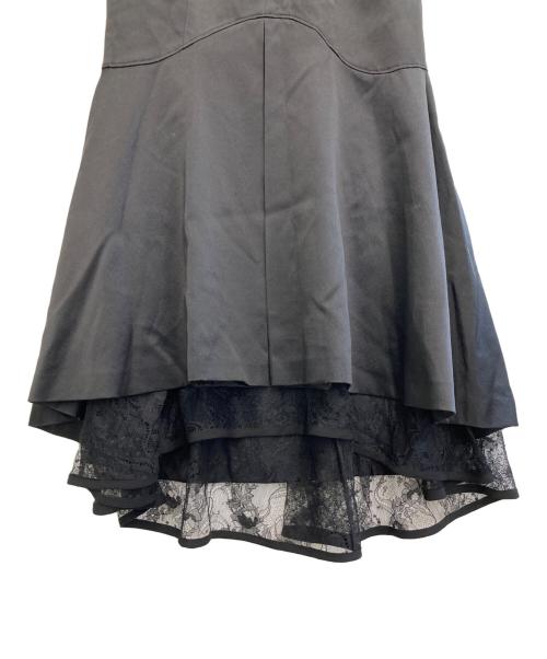 Mame Kurogouchi（マメクロゴウチ）Mame Kurogouchi (マメクロゴウチ) マーメイドレーススカート ブラック サイズ:2の古着・服飾アイテム
