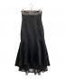 Mame Kurogouchi（マメクロゴウチ）の古着「マーメイドレーススカート」｜ブラック
