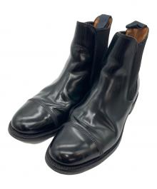SANDERS（サンダース）の古着「MILITARY CAP TOE CHELSEA BOOT」｜ブラック
