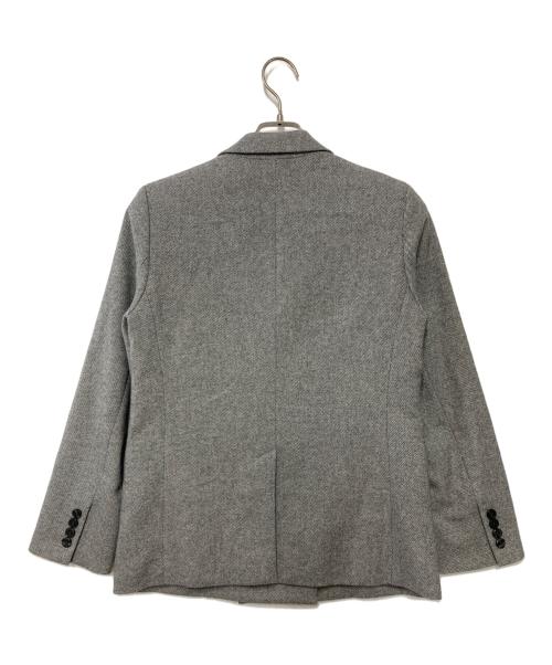 FRAY ID（フレイ アイディー）FRAY ID (フレイ アイディー) ダブルボタンウールジャケット グレー サイズ:SIZE　0の古着・服飾アイテム