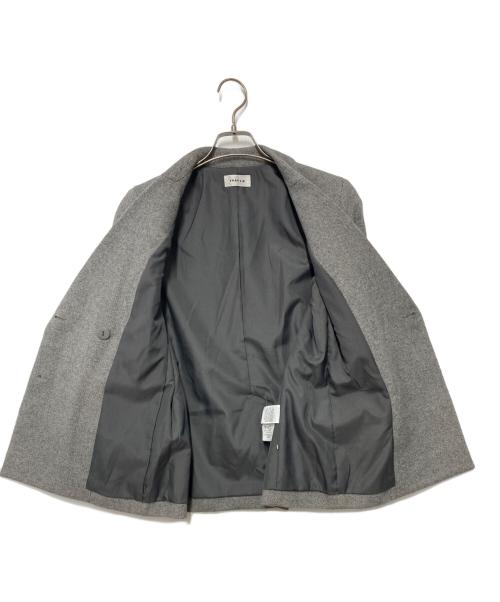 FRAY ID（フレイ アイディー）FRAY ID (フレイ アイディー) ダブルボタンウールジャケット グレー サイズ:SIZE　0の古着・服飾アイテム
