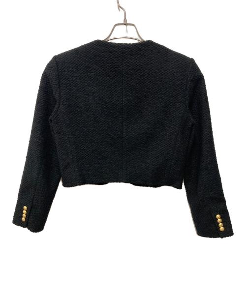 Spick and Span（スピック＆スパン）Spick and Span (スピック＆スパン) ループヤーンツイードジャケット ブラック サイズ:SIZE 36の古着・服飾アイテム