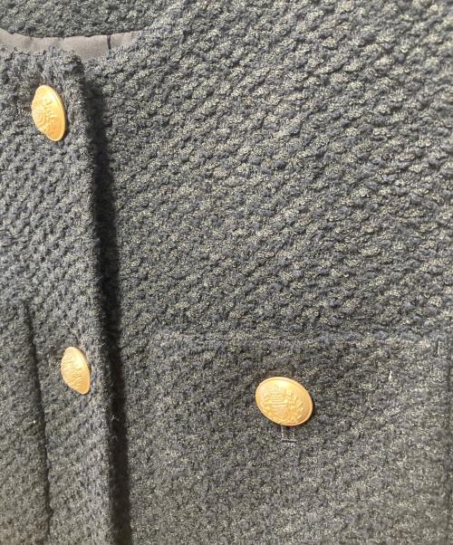 Spick and Span（スピック＆スパン）Spick and Span (スピック＆スパン) ループヤーンツイードジャケット ブラック サイズ:SIZE 36の古着・服飾アイテム