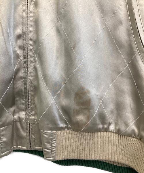 花旅楽団（ハナタビガクダン）花旅楽団 (ハナタビガクダン) リバーシブルスカジャン グリーン サイズ:XXLの古着・服飾アイテム