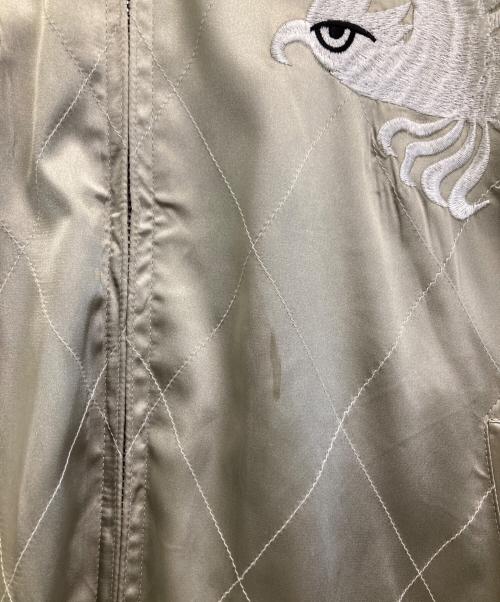 花旅楽団（ハナタビガクダン）花旅楽団 (ハナタビガクダン) リバーシブルスカジャン グリーン サイズ:XXLの古着・服飾アイテム