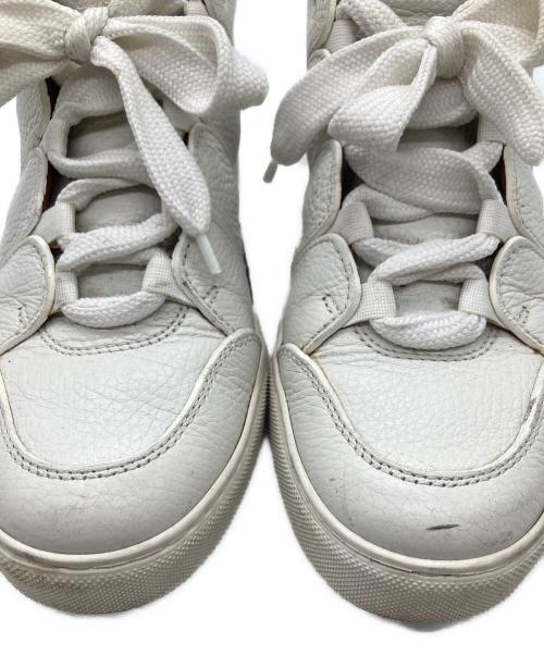 ERMENEGILDO ZEGNA（エルメネジルド・ゼニア）Ermenegildo Zegna (エルメネジルド・ゼニア) ハイカットスニーカー ホワイト サイズ:25の古着・服飾アイテム