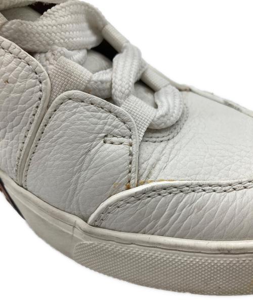 ERMENEGILDO ZEGNA（エルメネジルド・ゼニア）Ermenegildo Zegna (エルメネジルド・ゼニア) ハイカットスニーカー ホワイト サイズ:25の古着・服飾アイテム