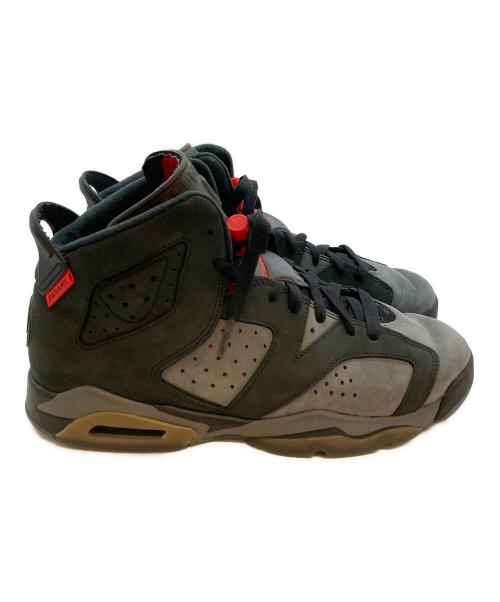 NIKE（ナイキ）NIKE (ナイキ) AIR JORDAN 6 RETRO PSG BG ブラック×グレー サイズ:25の古着・服飾アイテム