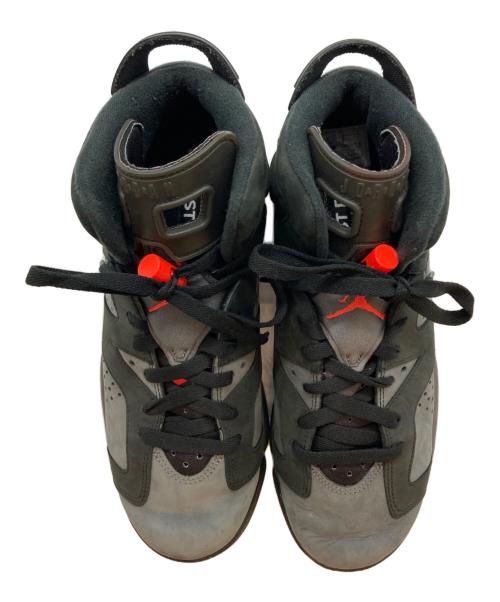 NIKE（ナイキ）NIKE (ナイキ) AIR JORDAN 6 RETRO PSG BG ブラック×グレー サイズ:25の古着・服飾アイテム