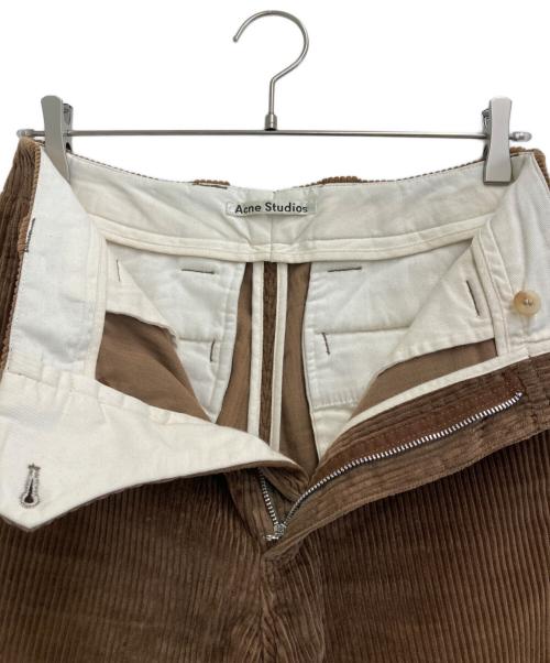 Acne studios（アクネ ストゥディオズ）ACNE STUDIOS (アクネ ストゥディオス) コーデュロイパンツ ブラウン サイズ:44の古着・服飾アイテム