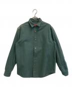 SUPREMEシュプリーム）の古着「Logo Taping Work Shirt」｜グリーン