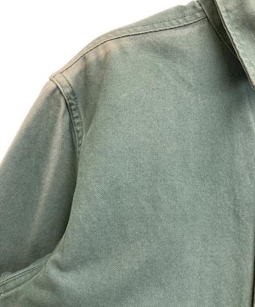 SUPREME（シュプリーム）Supreme (シュプリーム) Logo Taping Work Shirt グリーン サイズ:Sの古着・服飾アイテム