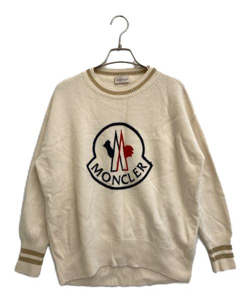 MONCLER（モンクレール）MONCLER (モンクレール) MAGLIONE TRICOT GIROCOLLO アイボリー サイズ:Sの古着・服飾アイテム