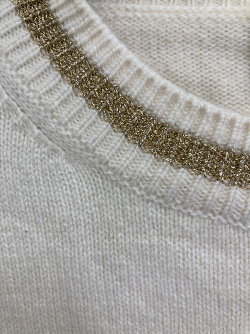 MONCLER（モンクレール）MONCLER (モンクレール) MAGLIONE TRICOT GIROCOLLO アイボリー サイズ:Sの古着・服飾アイテム