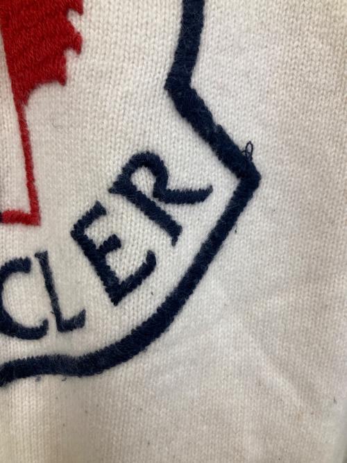 MONCLER（モンクレール）MONCLER (モンクレール) MAGLIONE TRICOT GIROCOLLO アイボリー サイズ:Sの古着・服飾アイテム