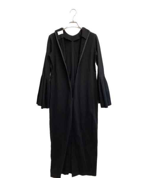 Mame Kurogouchi（マメクロゴウチ）Mame Kurogouchi (マメクロゴウチ) Volume Sleeve Cotton Jersey Dress ブラック サイズ:2の古着・服飾アイテム