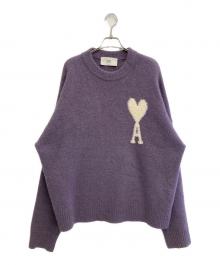 AMI Alexandre Mattiussi（アミアレクサンドルマテュッシ）の古着「アルパカブレンドニット」｜パープル