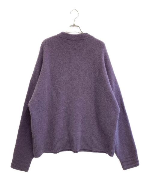AMI Alexandre Mattiussi（アミアレクサンドルマテュッシ）AMI Alexandre Mattiussi (アミアレクサンドルマテュッシ) アルパカブレンドニット パープル サイズ:XLの古着・服飾アイテム