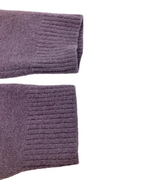 AMI Alexandre Mattiussi（アミアレクサンドルマテュッシ）AMI Alexandre Mattiussi (アミアレクサンドルマテュッシ) アルパカブレンドニット パープル サイズ:XLの古着・服飾アイテム