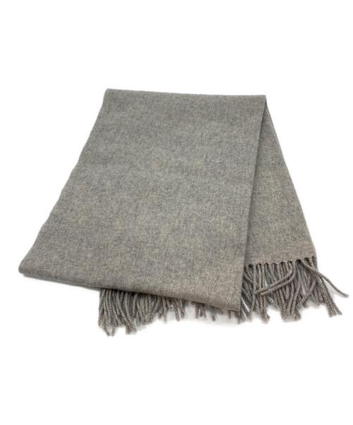 Acne studios（アクネ ストゥディオス）ACNE STUDIOS (アクネ ストゥディオス) フリンジウールスカーフ グレーの古着・服飾アイテム