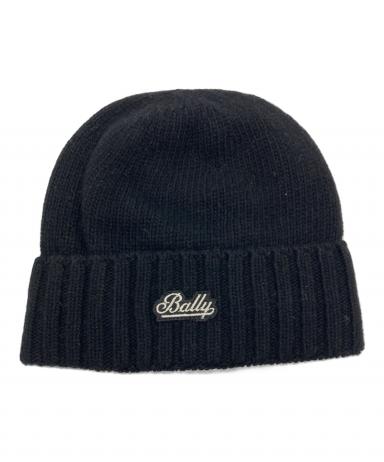 BARRIE バリー カシミヤ　リブニットキャップ 黒 未使用タグ付 中古・古着通販】BALLY (バリー) カシミヤ混ニットキャップ ブラック