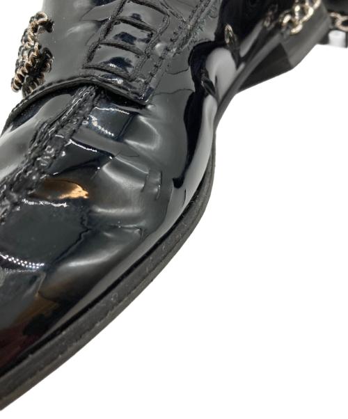 CHANEL（シャネル）CHANEL (シャネル) ココマークチェーンローファー ブラック サイズ:SIZE 37Cの古着・服飾アイテム