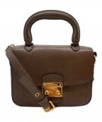 MIU MIUミュウミュウ）の古着「2WAYショルダーバッグ」｜ブラウン