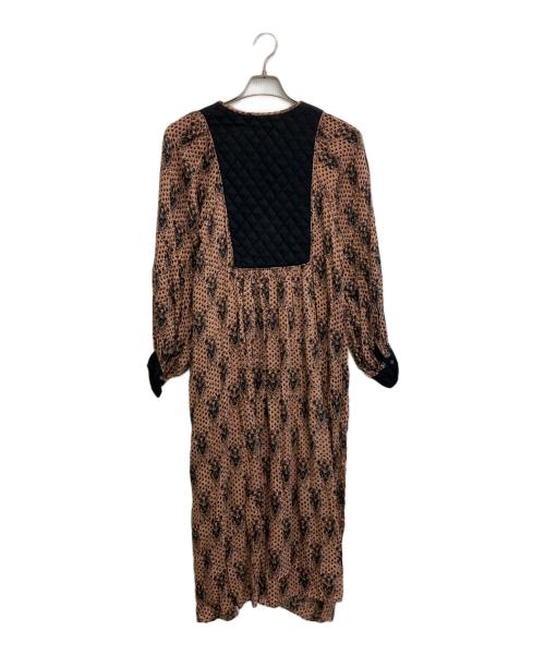 ne quittez pas（ヌキテパ）ne quittez pas (ヌキテパ) 切替ワンピース ブラウン サイズ:-の古着・服飾アイテム