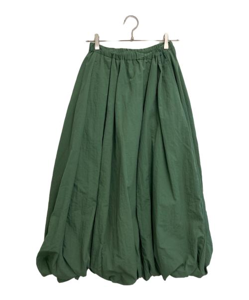 nagonstans（ナゴンスタンス）nagonstans (ナゴンスタンス) Shield ゴムドレープ skirt グリーン サイズ:SIZE Mの古着・服飾アイテム