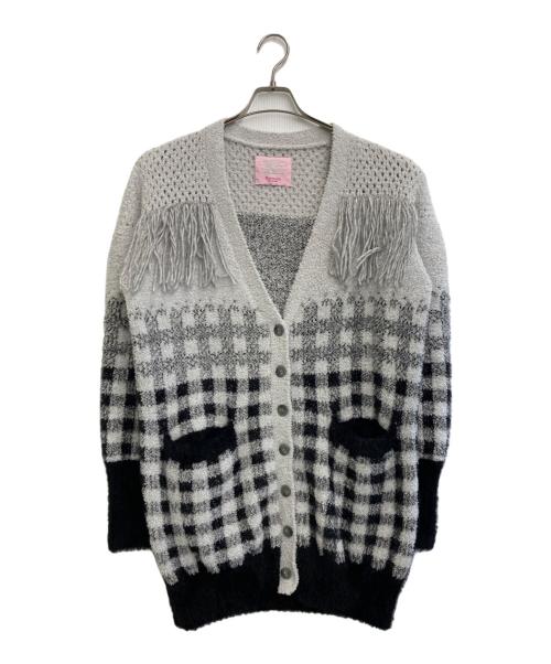 Remneh by rurumu（レムネ バイ ルルムウ）remneh by rurumu (レムネ バイ ルルムウ) ニットカーディガン グレー サイズ:Fの古着・服飾アイテム