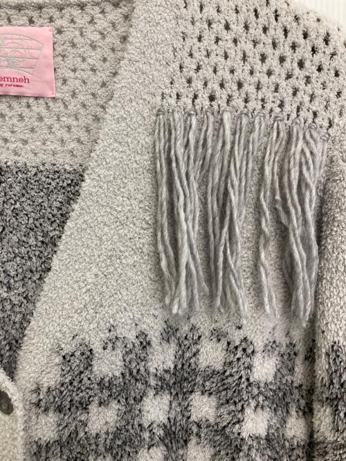 Remneh by rurumu（レムネ バイ ルルムウ）remneh by rurumu (レムネ バイ ルルムウ) ニットカーディガン グレー サイズ:Fの古着・服飾アイテム