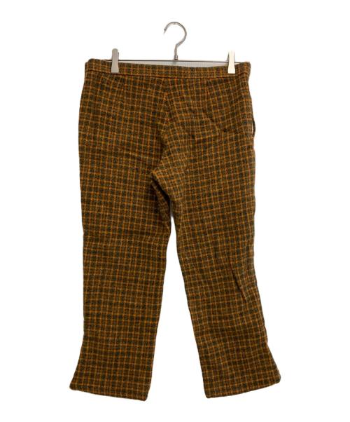 tricot COMME des GARCONS（トリココムデギャルソン）tricot COMME des GARCONS (トリココムデギャルソン) ウールチェックパンツ ブラウン×グリーン サイズ:Mの古着・服飾アイテム