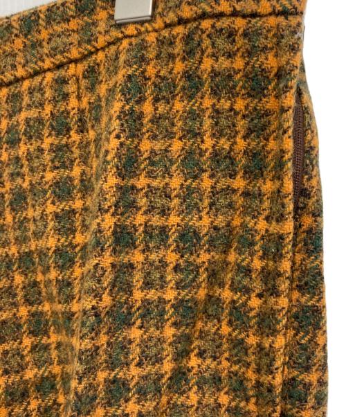 tricot COMME des GARCONS（トリココムデギャルソン）tricot COMME des GARCONS (トリココムデギャルソン) ウールチェックパンツ ブラウン×グリーン サイズ:Mの古着・服飾アイテム