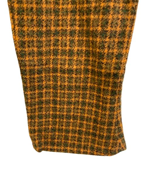 tricot COMME des GARCONS（トリココムデギャルソン）tricot COMME des GARCONS (トリココムデギャルソン) ウールチェックパンツ ブラウン×グリーン サイズ:Mの古着・服飾アイテム