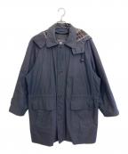 Burberry'sバーバリー）の古着「フーデッドコート」｜ネイビー