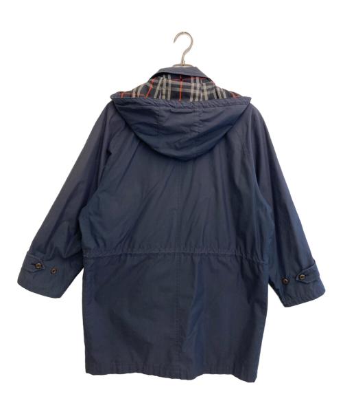 Burberry's（バーバリー）Burberry's (バーバリー) フーデッドコート ネイビー サイズ:Mの古着・服飾アイテム