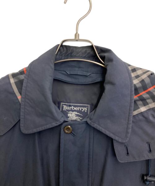 Burberry's（バーバリー）Burberry's (バーバリー) フーデッドコート ネイビー サイズ:Mの古着・服飾アイテム