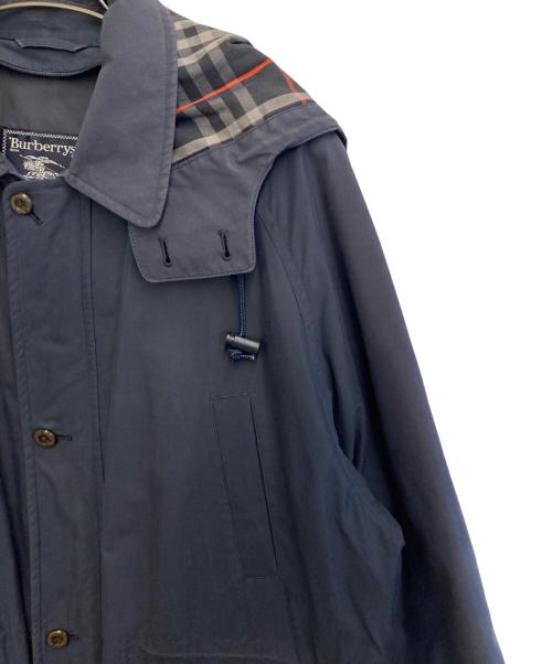 Burberry's（バーバリー）Burberry's (バーバリー) フーデッドコート ネイビー サイズ:Mの古着・服飾アイテム