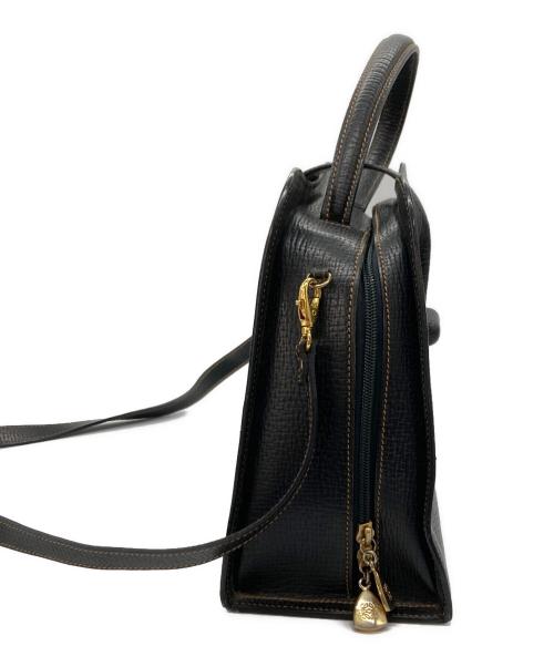 LOEWE（ロエベ）LOEWE (ロエベ) ターンロック2wayショルダーバッグ ブラックの古着・服飾アイテム