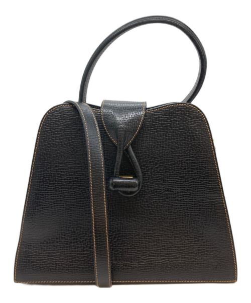 LOEWE（ロエベ）LOEWE (ロエベ) ターンロック2wayショルダーバッグ ブラックの古着・服飾アイテム