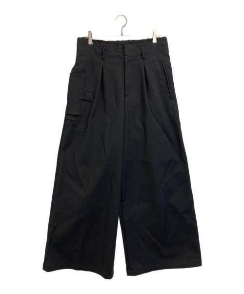 OFFWHITE（オフホワイト）OFFWHITE (オフホワイト) 18SS ワイドカーゴパンツ ブラック サイズ:Mの古着・服飾アイテム