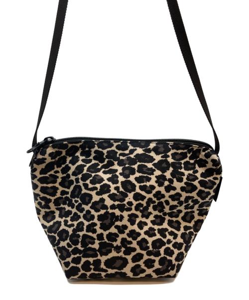 Herve Chapelier（エルベシャプリエ）Herve Chapelier (エルベシャプリエ) ヒョウ柄ショルダーバッグ アイボリー×ブラックの古着・服飾アイテム